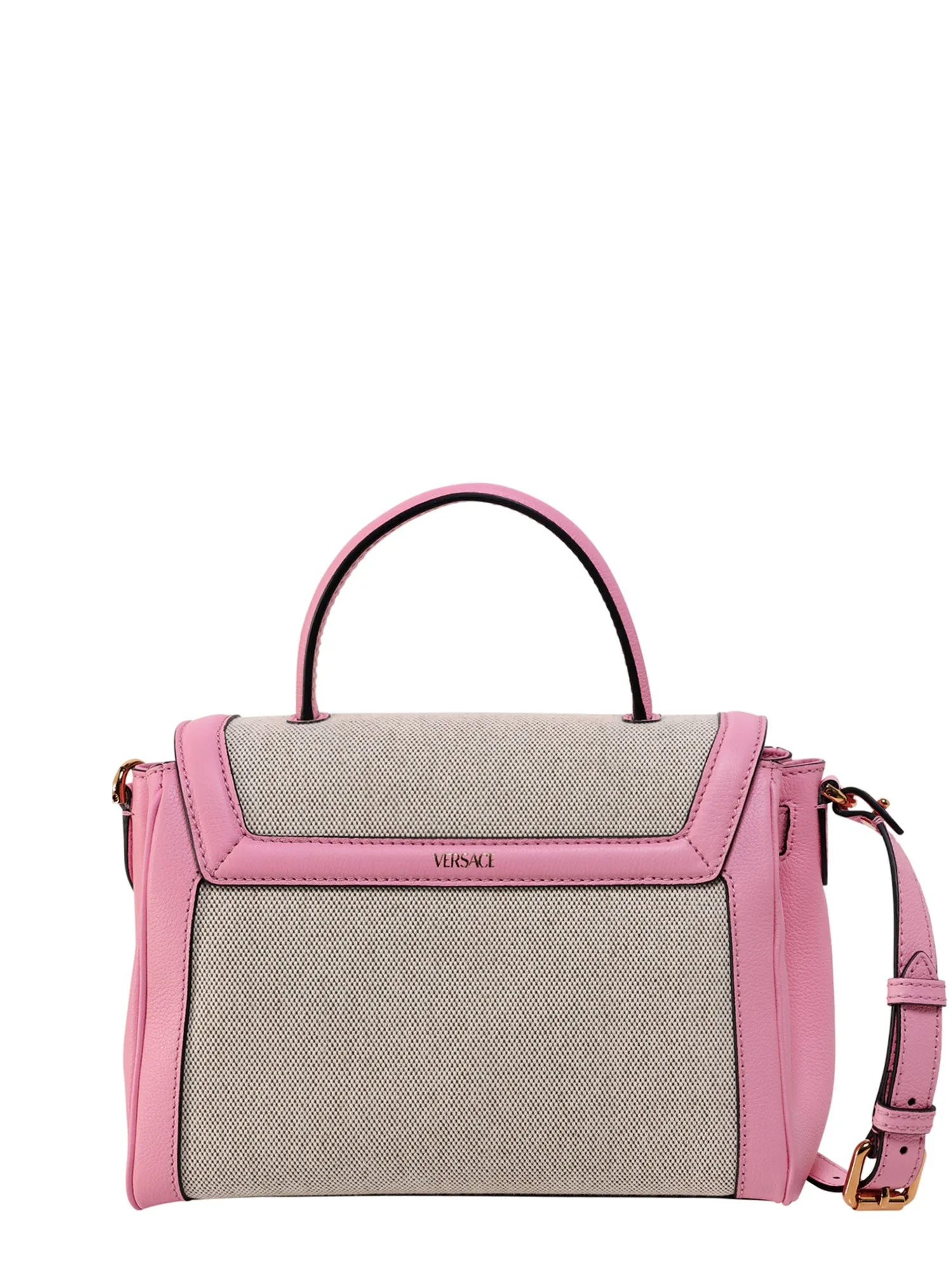 Versace Medusa Plaque Two-Tone Tote Bag