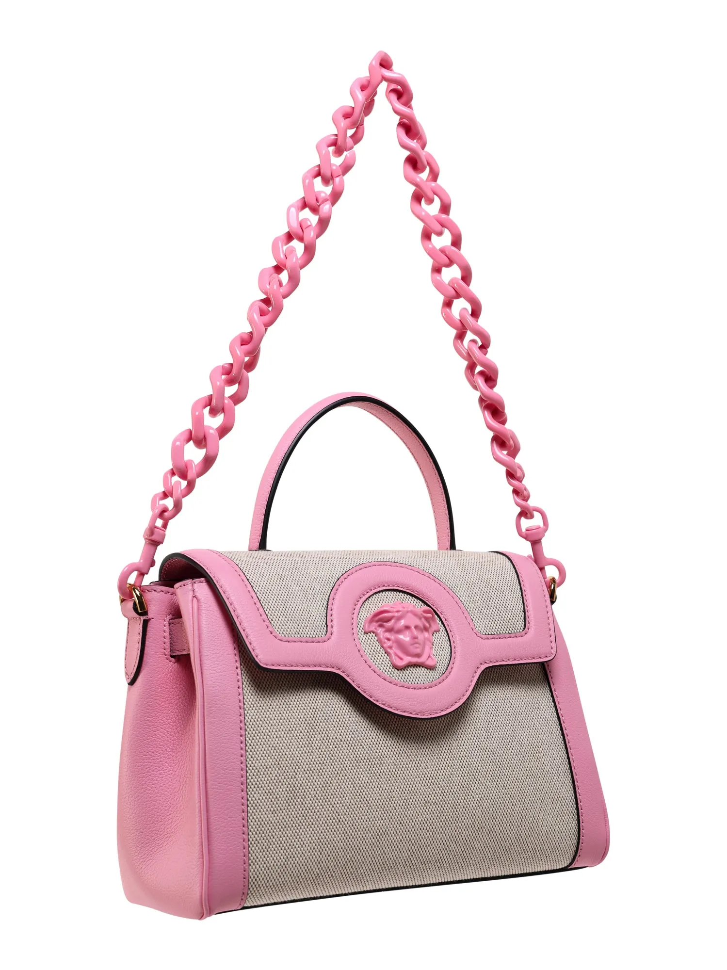 Versace Medusa Plaque Two-Tone Tote Bag