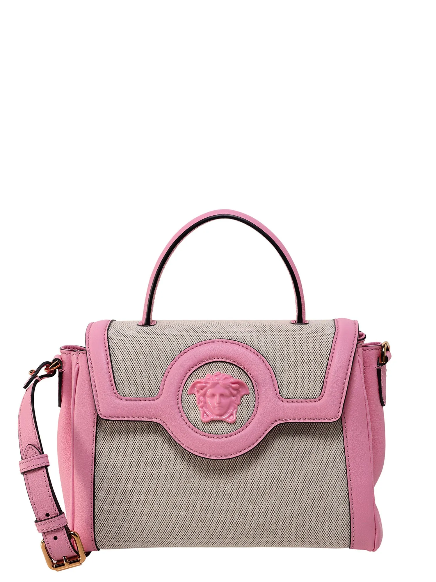 Versace Medusa Plaque Two-Tone Tote Bag