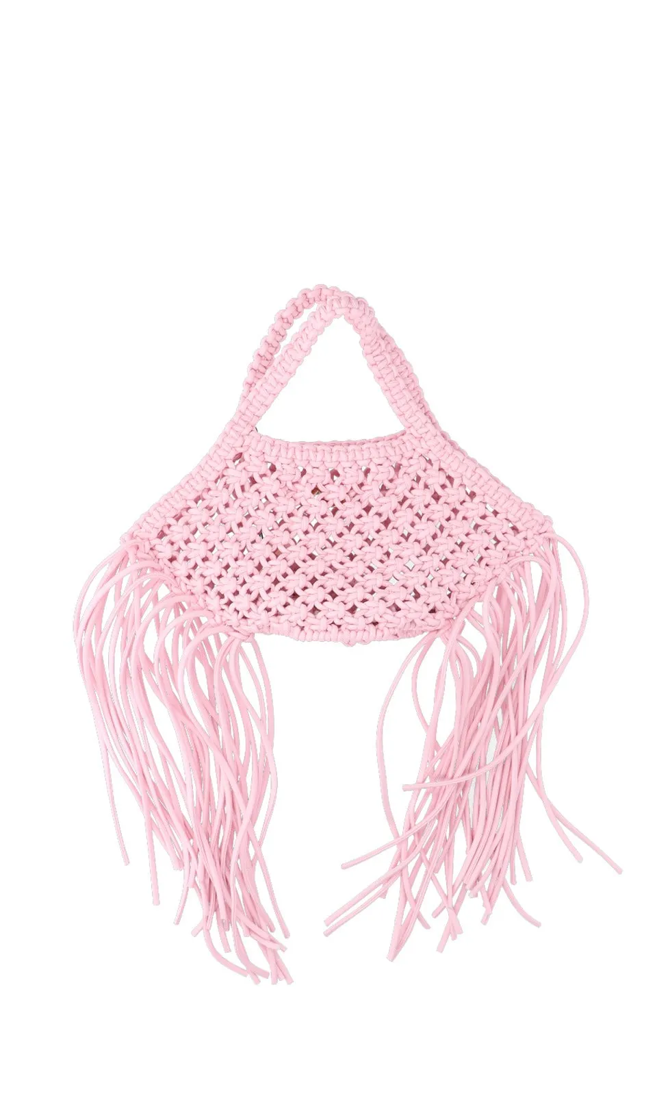 Yuzefi Fringes Detailed Woven Mini Tote Bag