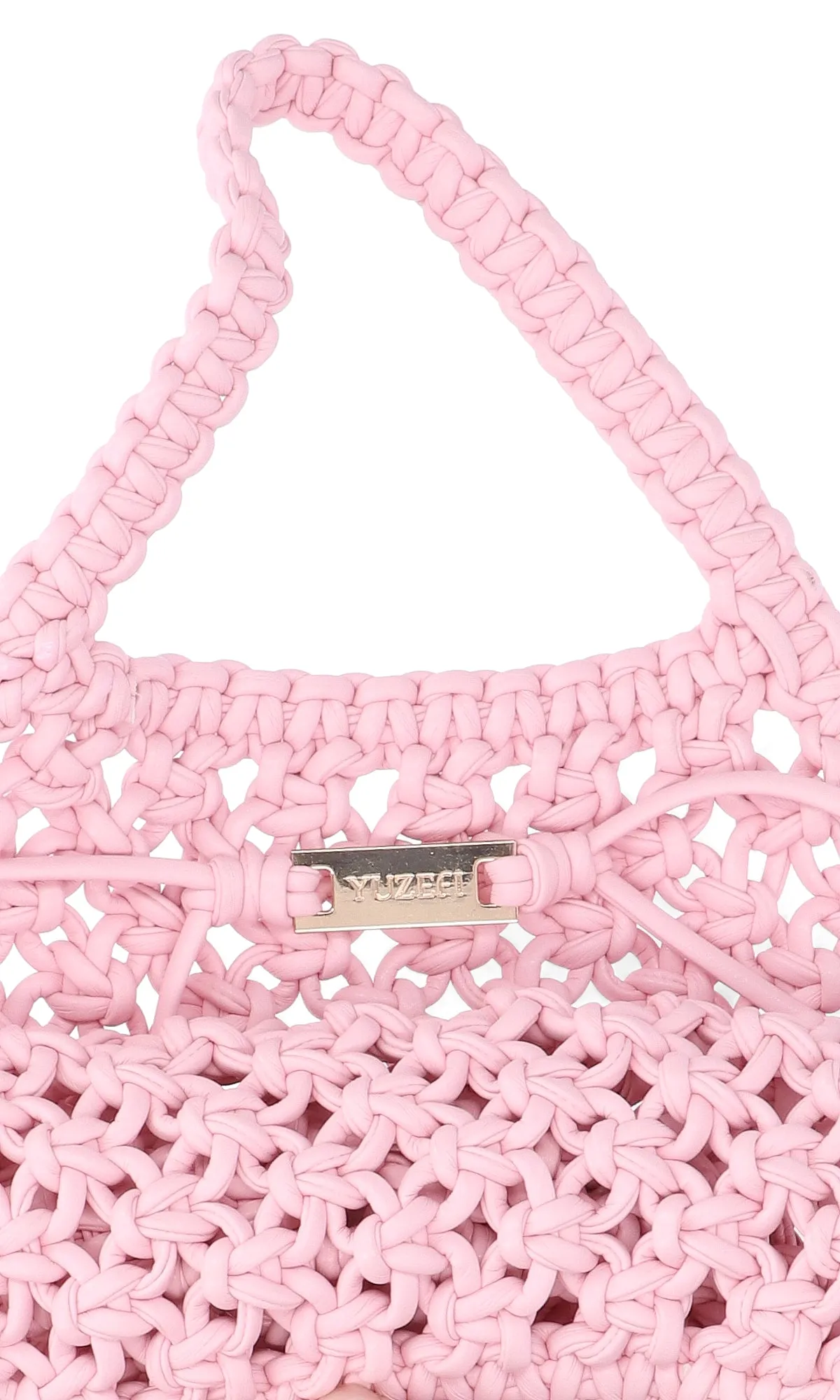 Yuzefi Fringes Detailed Woven Mini Tote Bag
