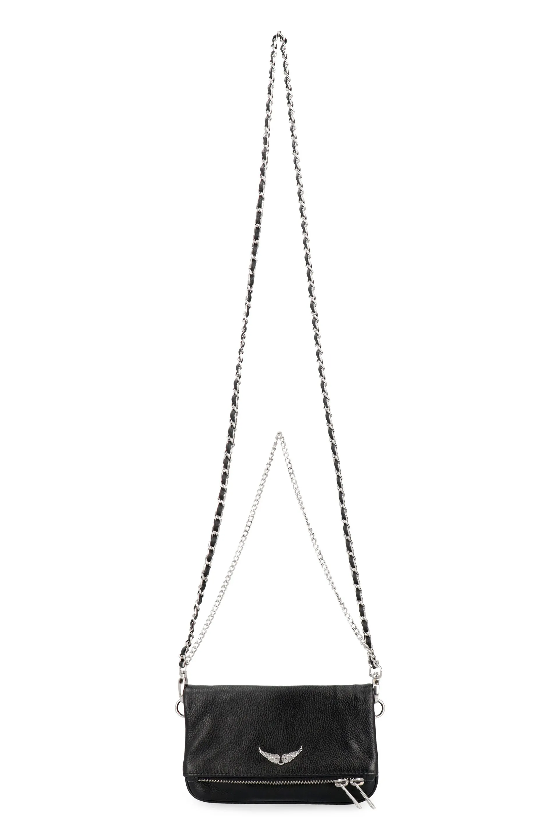 Zadig & Voltaire Logo Plaque Zipped Crossbody Bag