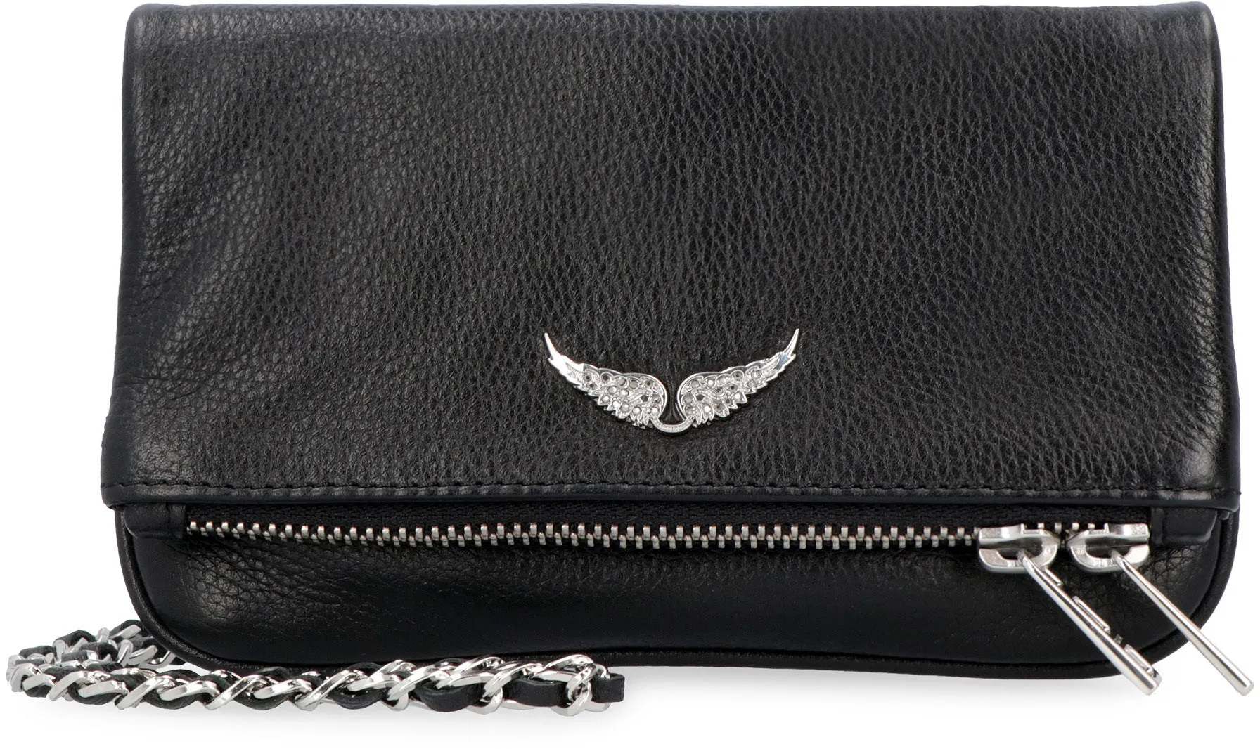 Zadig & Voltaire Logo Plaque Zipped Crossbody Bag
